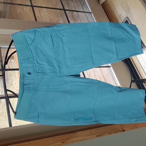 Lee Relaxed Fit 1989 Capri Pants‎ Womens Sz 12 Straight Leg Flap Pockets Stretch - Picture 5 of 14